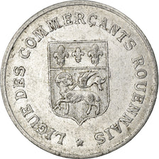 Monnaie, France, Ligue des Commerçants, Rouen, 10 Centimes, 1920, TTB