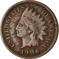 Coin, United States, Indian Head Cent, Cent, 1906, U.S. Mint, Philadelphia
