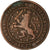 Moneda, Países Bajos, William III, Cent, 1877, BC+, Bronce, KM:107.1