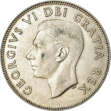 Coin, Canada, George VI, 50 Cents, 1952, Royal Canadian Mint, Ottawa, EF(40-45)