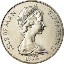 Coin, Isle of Man, Elizabeth II, Crown, 1976, Pobjoy Mint, AU(50-53)