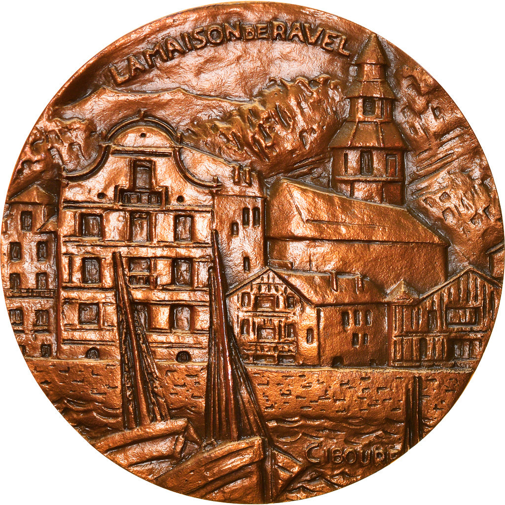 Francia, medalla, Musique, Maurice Ravel, Ciboure, Arts & Culture, 1988