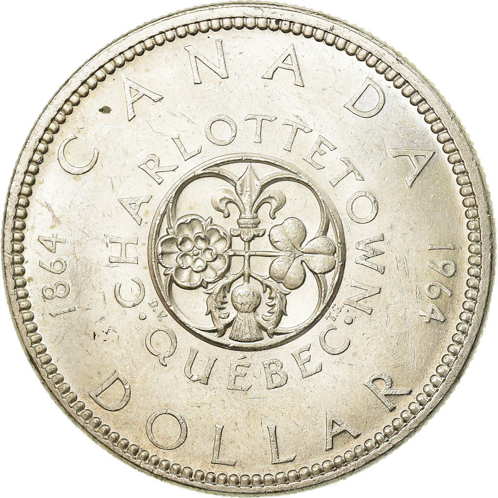 Coin, Canada, Elizabeth II, Dollar, 1964, Royal Canadian Mint, Ottawa