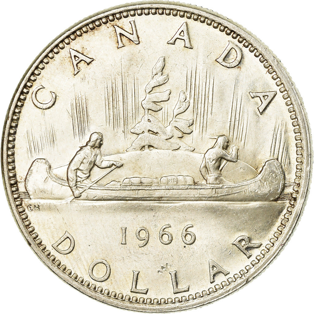 Coin, Canada, Elizabeth II, Dollar, 1966, Royal Canadian Mint, Ottawa