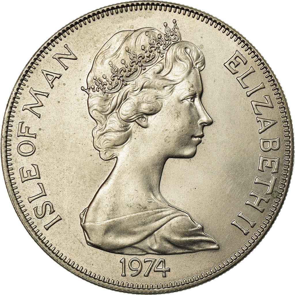 Coin, Isle of Man, Elizabeth II, Anniversaire de la naissance de Churchill
