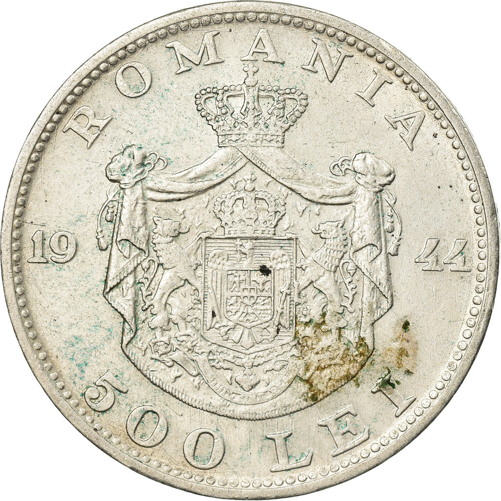 Coin, Romania, Mihai I, 500 Lei, 1944, EF(40-45), Silver, KM:65