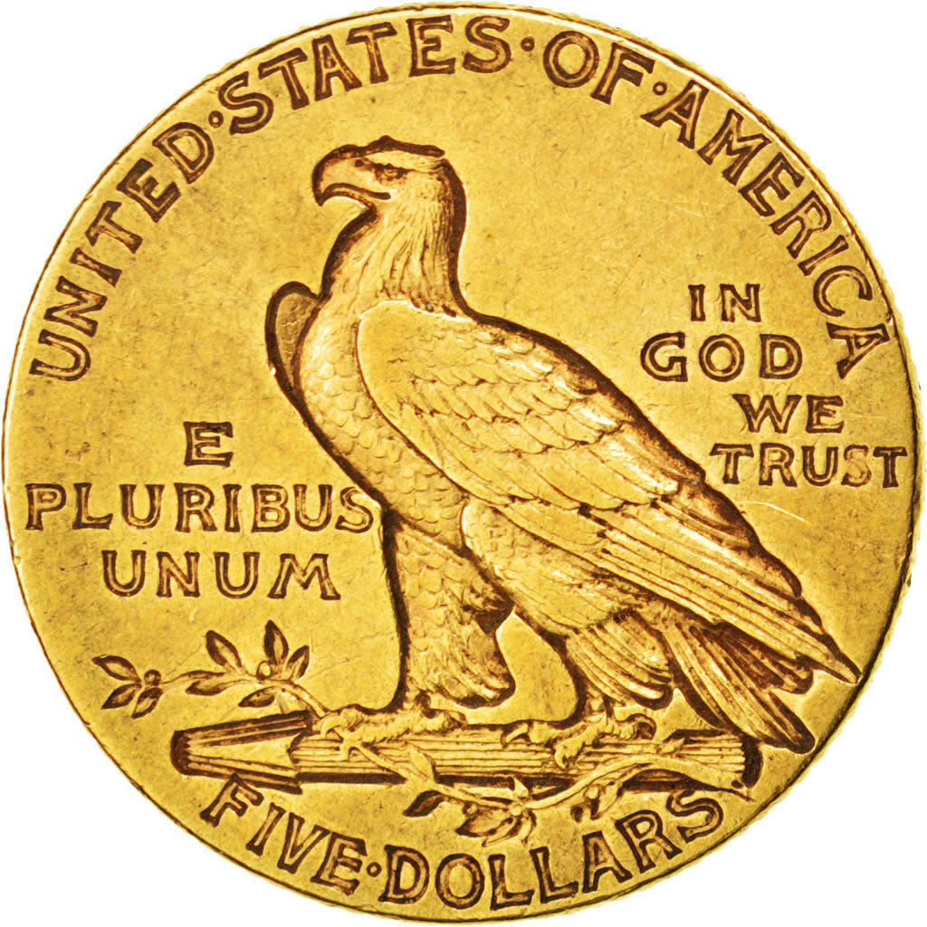 UNITED STATES, Indian Head, $5, Half Eagle, 1910, U.S. Mint, KM #129,...