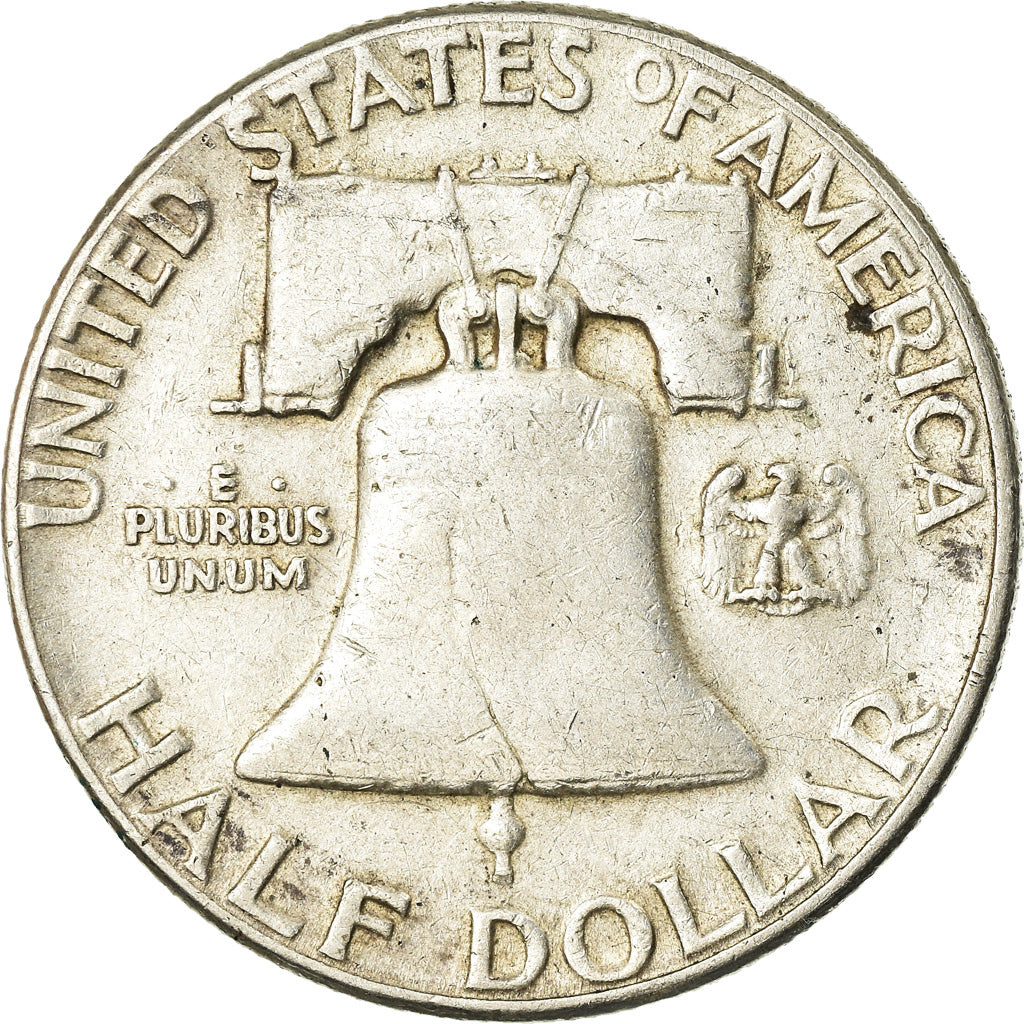 Coin, United States, Franklin Half Dollar, Half Dollar, 1961, U.S. Mint