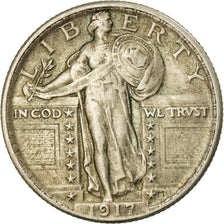 Coin, United States, Standing Liberty Quarter, Quarter, 1917, U.S. Mint