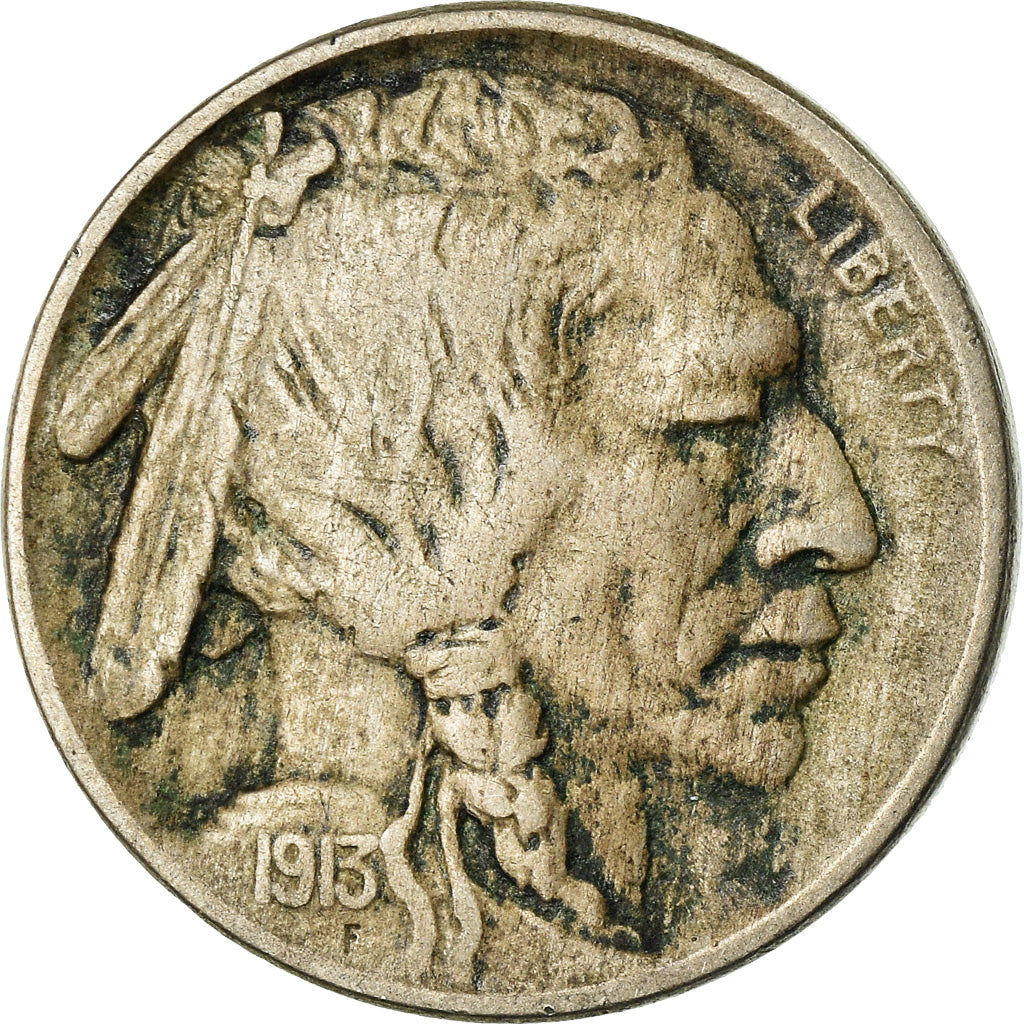 Münze, Vereinigte Staaten, Buffalo Nickel, 5 Cents, 1913, U.S. Mint