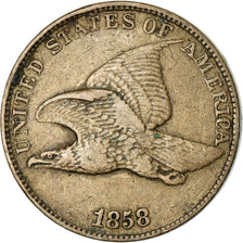 Coin, United States, Flying Eagle Cent, Cent, 1858, U.S. Mint, Philadelphia