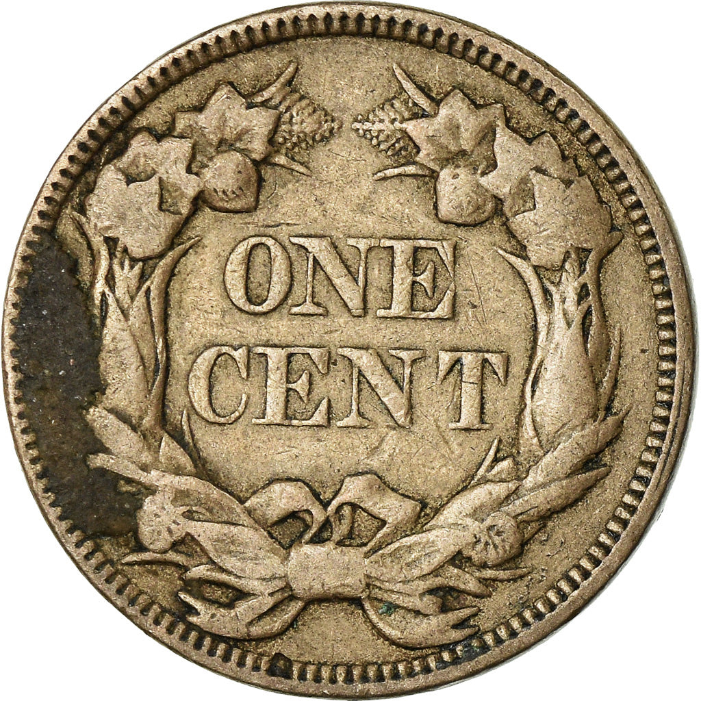 Coin, United States, Flying Eagle Cent, Cent, 1858, U.S. Mint, Philadelphia