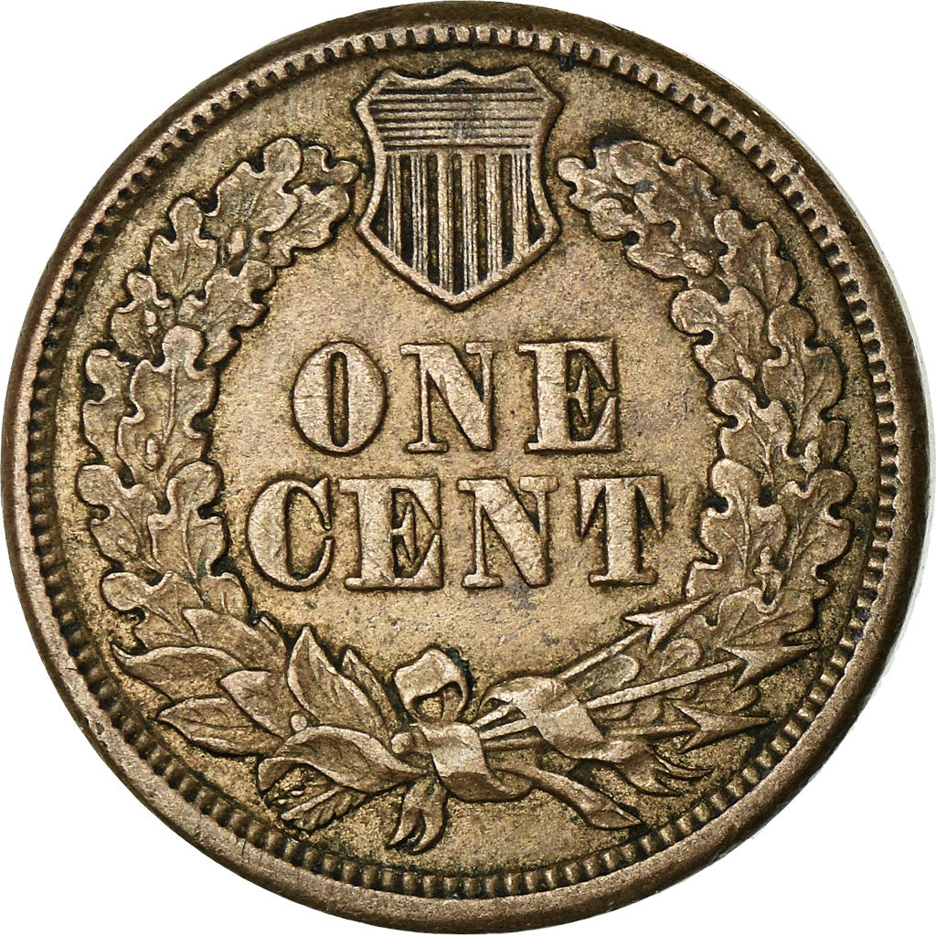 Coin, United States, Indian Head Cent, Cent, 1860, U.S. Mint, Philadelphia