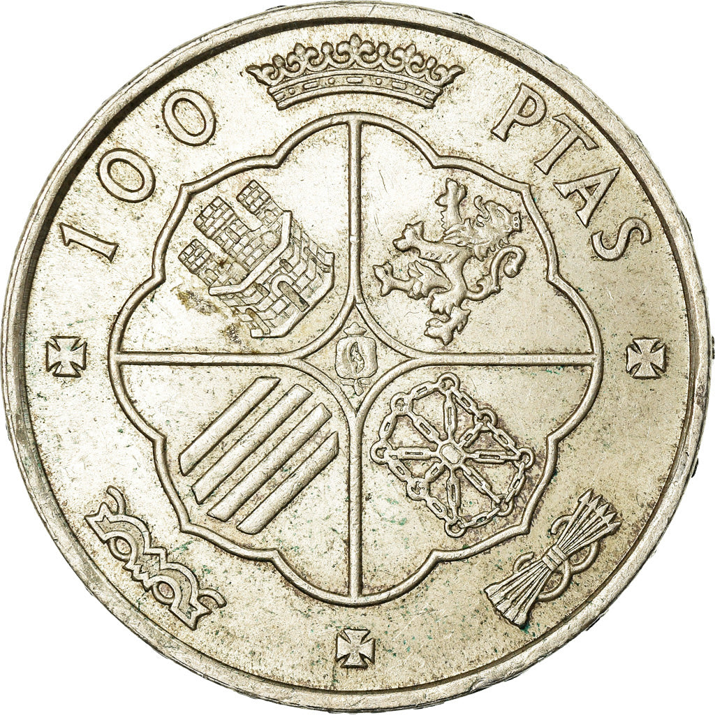 Coin, Spain, Caudillo and regent, 100 Pesetas, 1966, Madrid, EF(40-45), Silver