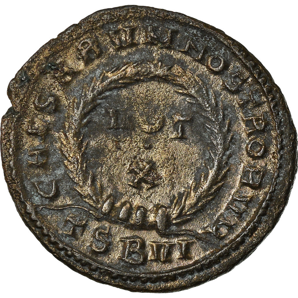 Coin, Constantine II, Nummus, 324, Thessalonica, EF(40-45), Copper, RIC:122
