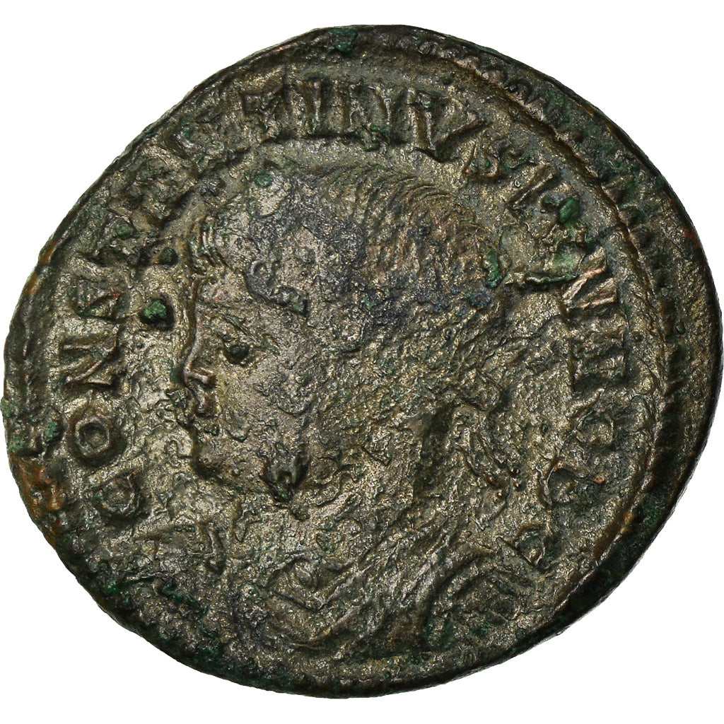 Monnaie, Constantin II, Nummus, 327-328, Arles, TTB+, Bronze, RIC:315