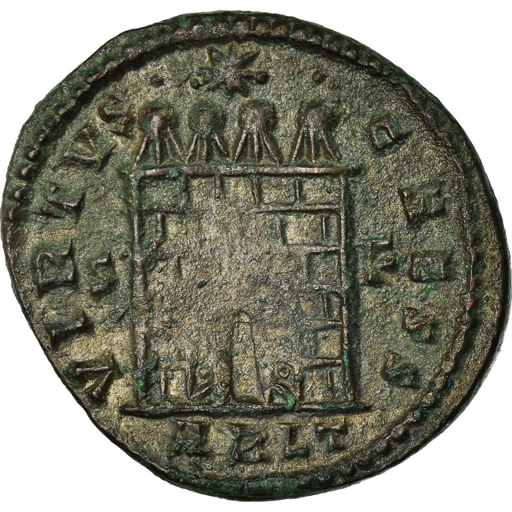 Monnaie, Constantin II, Nummus, 327-328, Arles, TTB+, Bronze, RIC:315