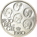 Monnaie, Belgique, 500 Francs, 500 Frank, 1980, Bruxelles, TTB+, Argent, KM:162a