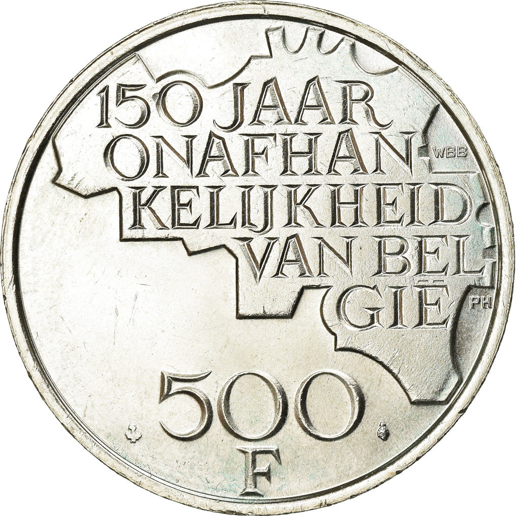 Monnaie, Belgique, 500 Francs, 500 Frank, 1980, Bruxelles, TTB+, Argent, KM:162a