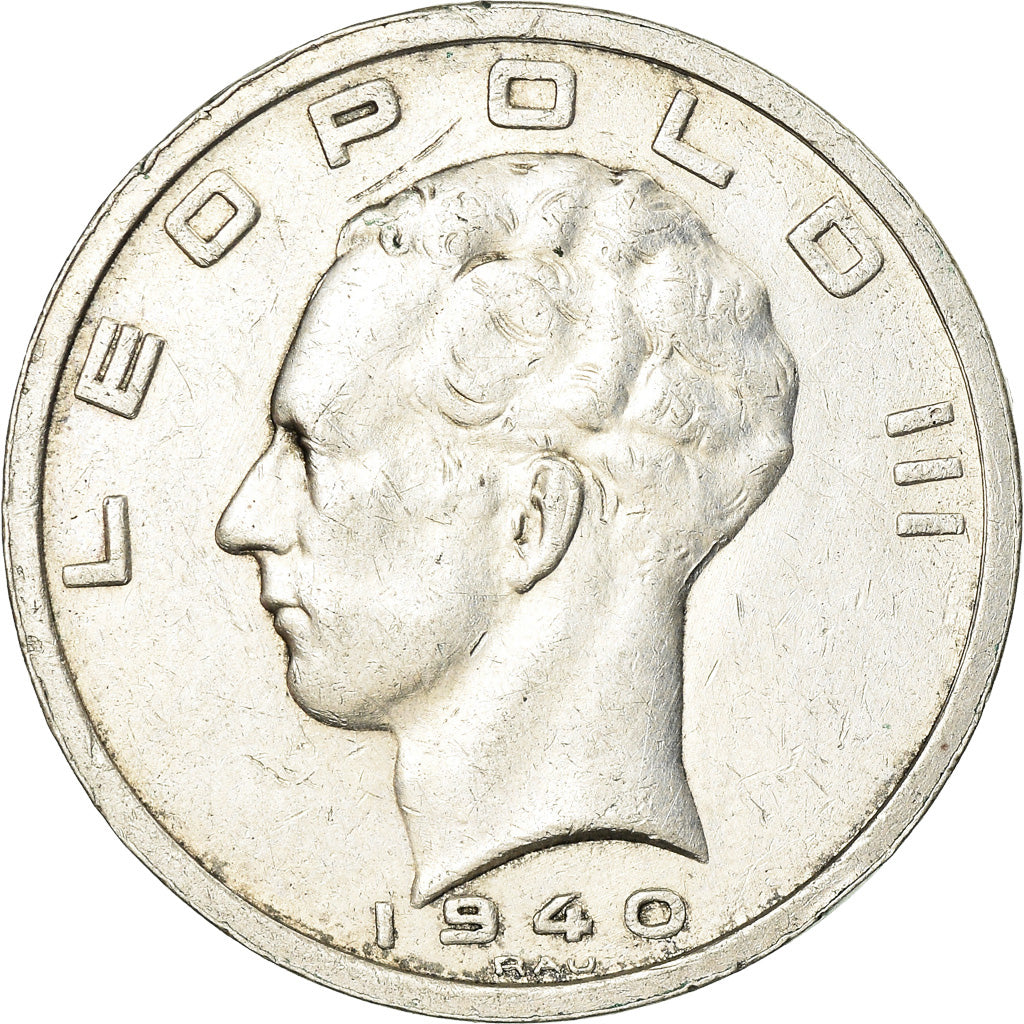 Monnaie, Belgique, 50 Francs, 50 Frank, 1940, TTB+, Argent, KM:122.1