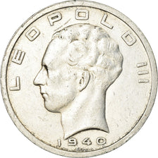 Monnaie, Belgique, 50 Francs, 50 Frank, 1940, TTB+, Argent, KM:122.1