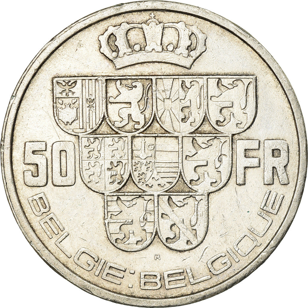 Monnaie, Belgique, 50 Francs, 50 Frank, 1940, TTB+, Argent, KM:122.1