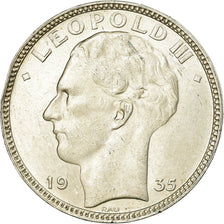Coin, Belgium, 20 Francs, 20 Frank, 1935, AU(50-53), Silver, KM:105