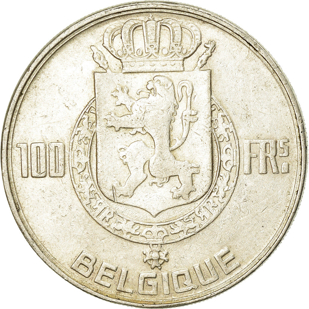 Coin, Belgium, 100 Francs, 100 Frank, 1948, VF(30-35), Silver, KM:138.1