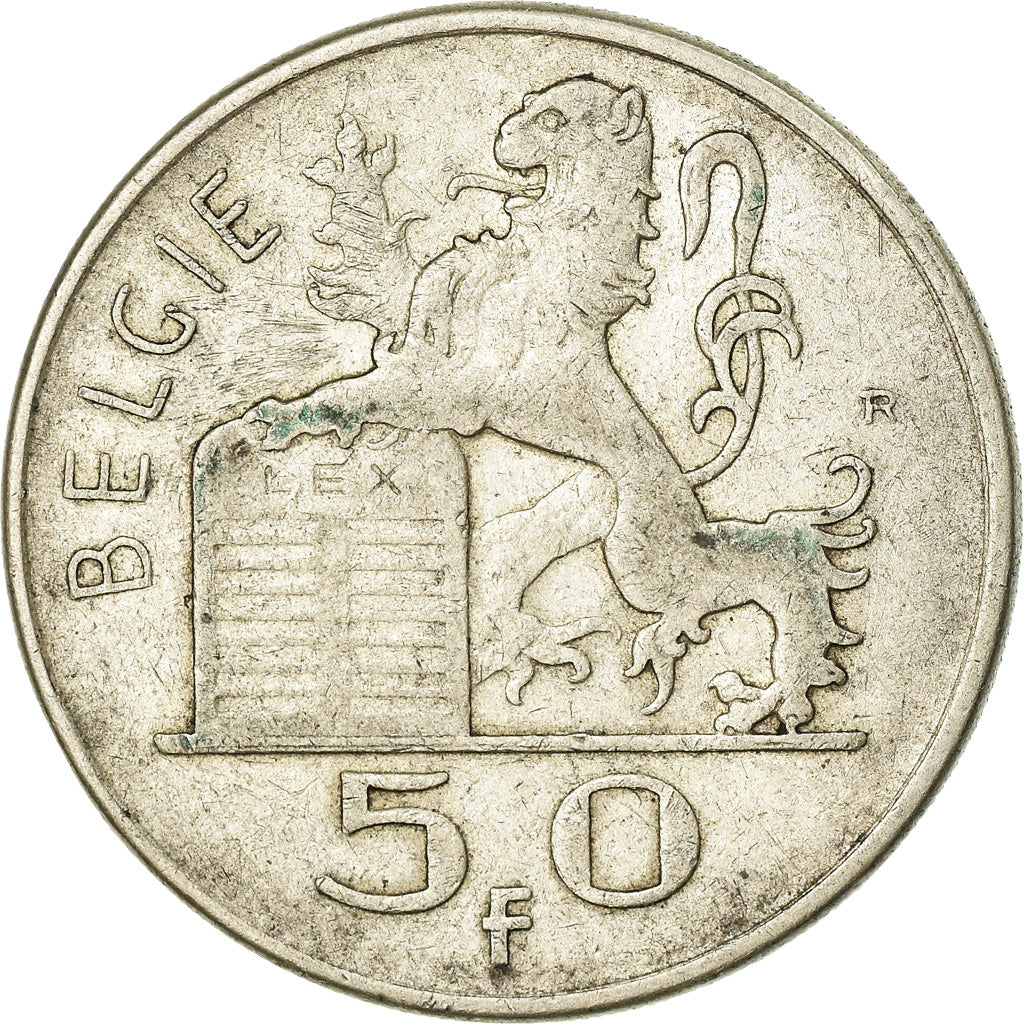 Coin, Belgium, 50 Francs, 50 Frank, 1950, VF(30-35), Silver, KM:137
