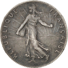 Francia, 50 Centimes, Semeuse, 1897, Paris, Argento, BB+, Gadoury:420, KM:854