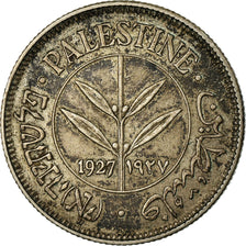 Coin, Palestine, 50 Mils, 1927, EF(40-45), Silver, KM:6