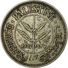 Coin, Palestine, 50 Mils, 1927, VF(30-35), Silver, KM:6
