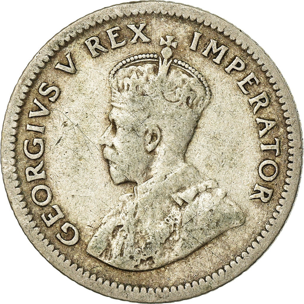 Moneta, Sudafrica, George V, 6 Pence, 1930, MB, Argento, KM:16.1