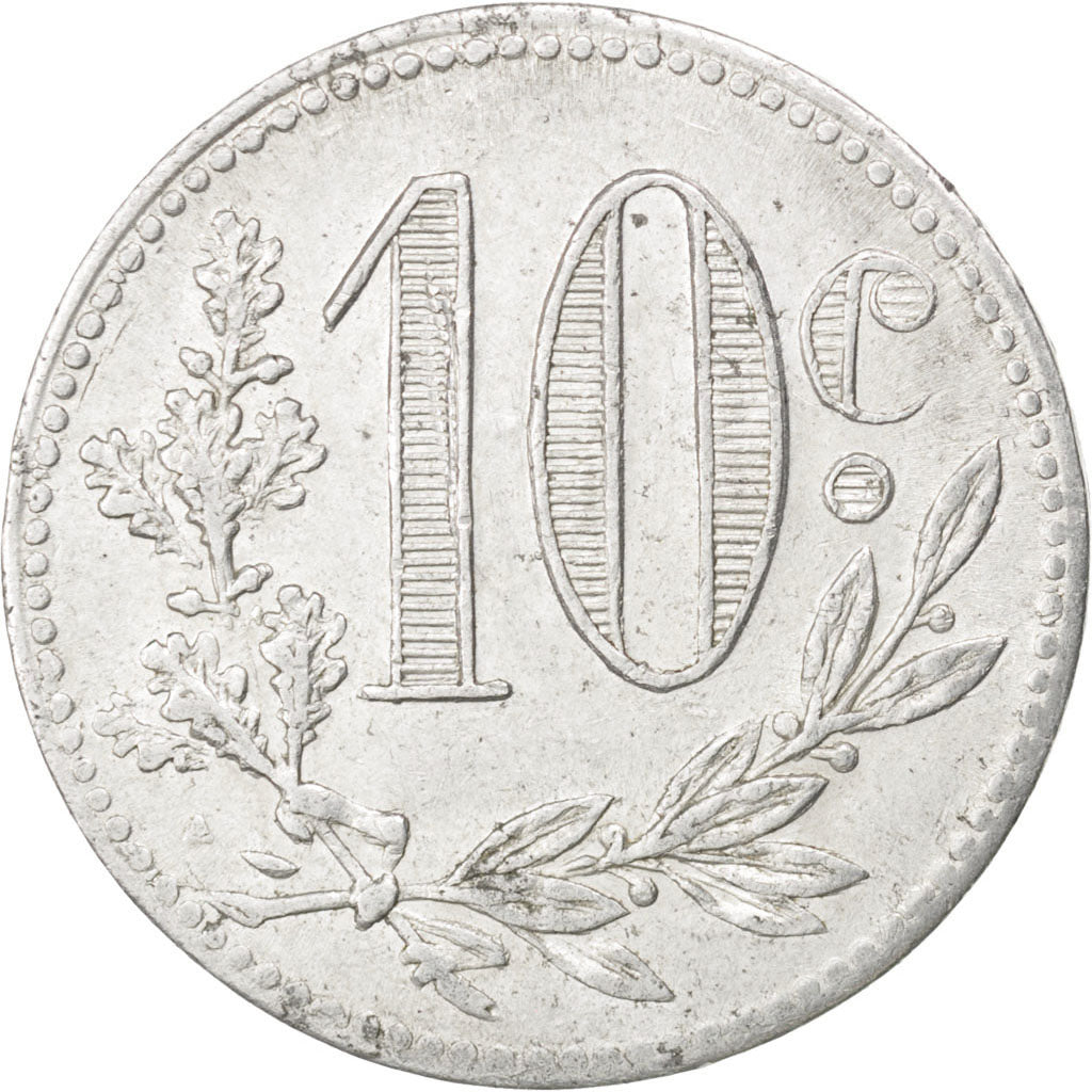 Coin, Algeria, 10 Centimes, 1916, EF(40-45), Aluminium, Elie:10.4