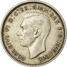 Coin, Australia, George VI, Sixpence, 1943, Denver, EF(40-45), Silver, KM:38