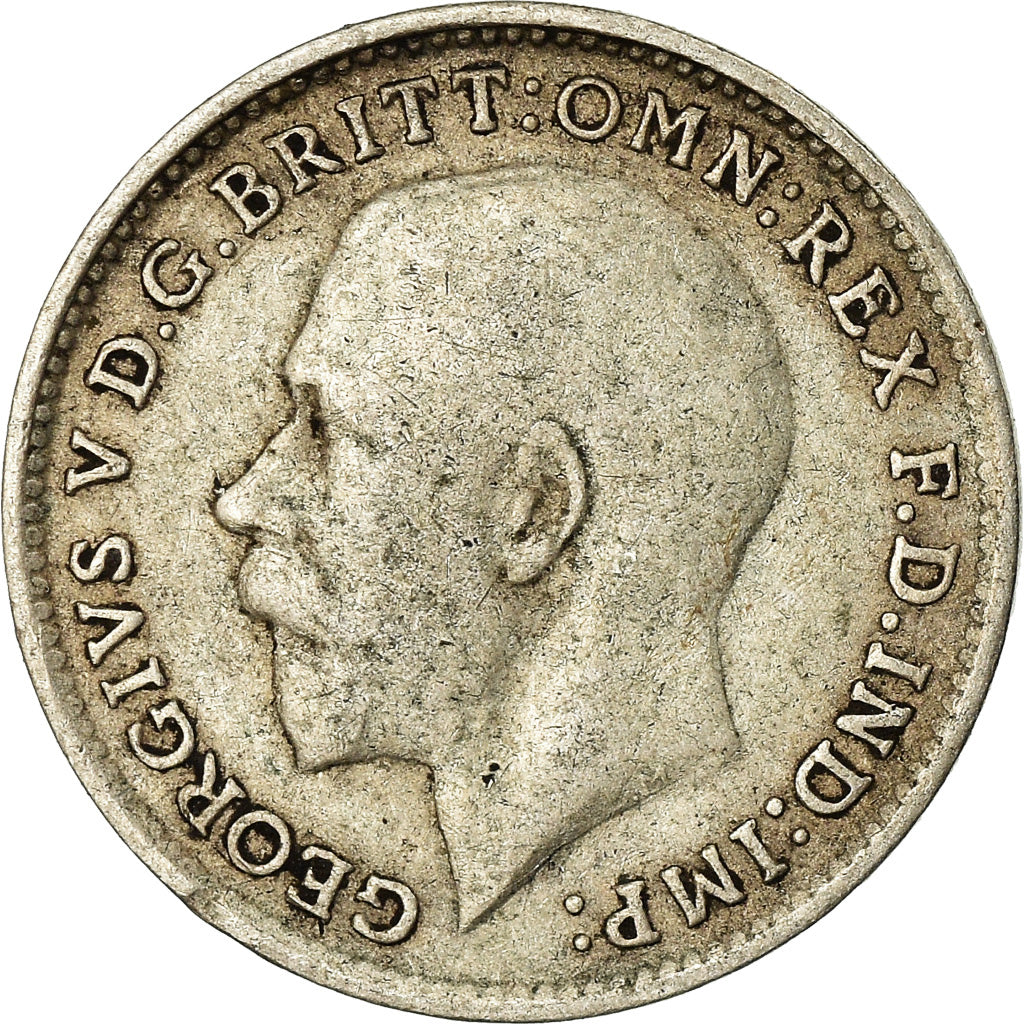Coin, Great Britain, George V, 3 Pence, 1915, EF(40-45), Silver, KM:813