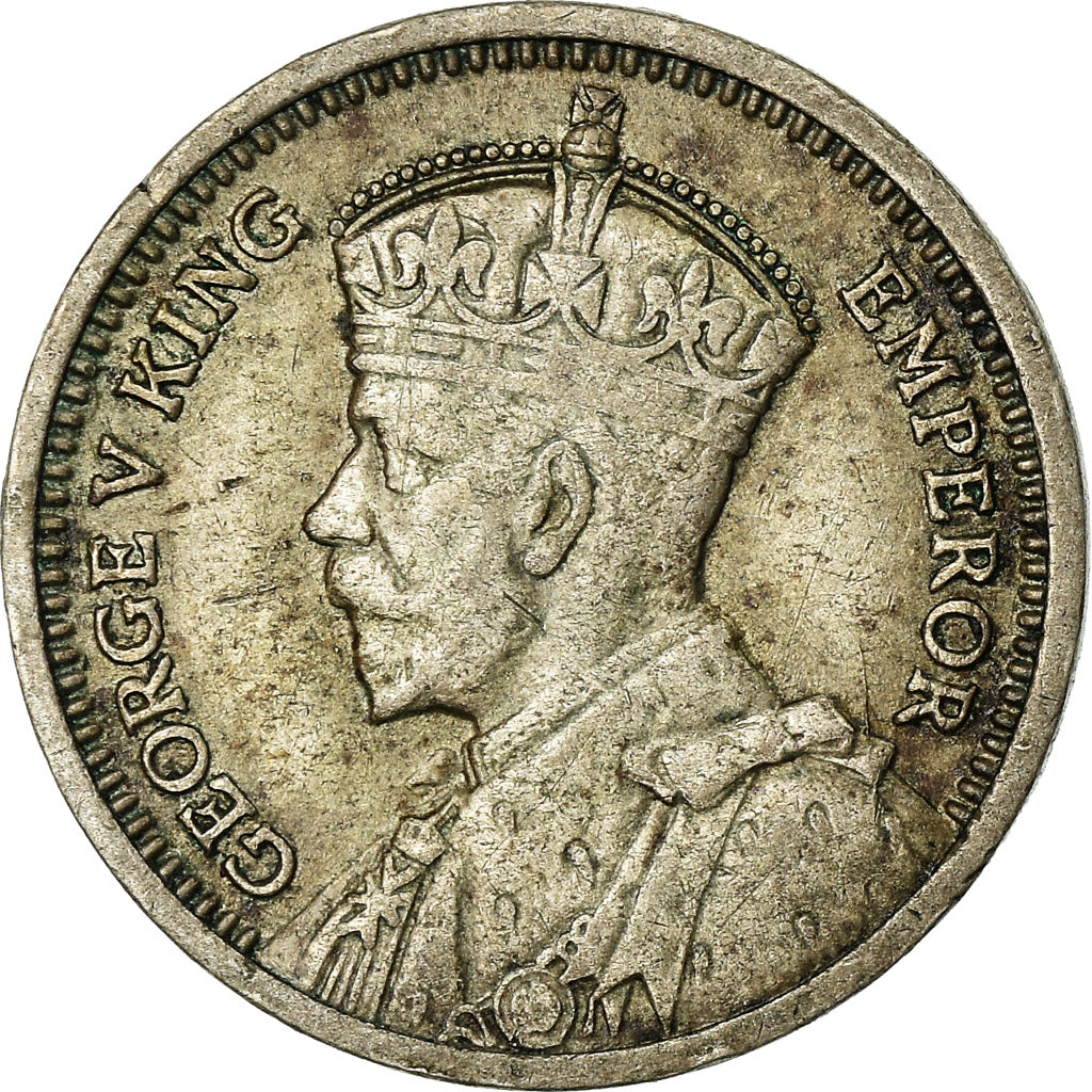Coin, New Zealand, George V, 3 Pence, 1936, EF(40-45), Silver, KM:1