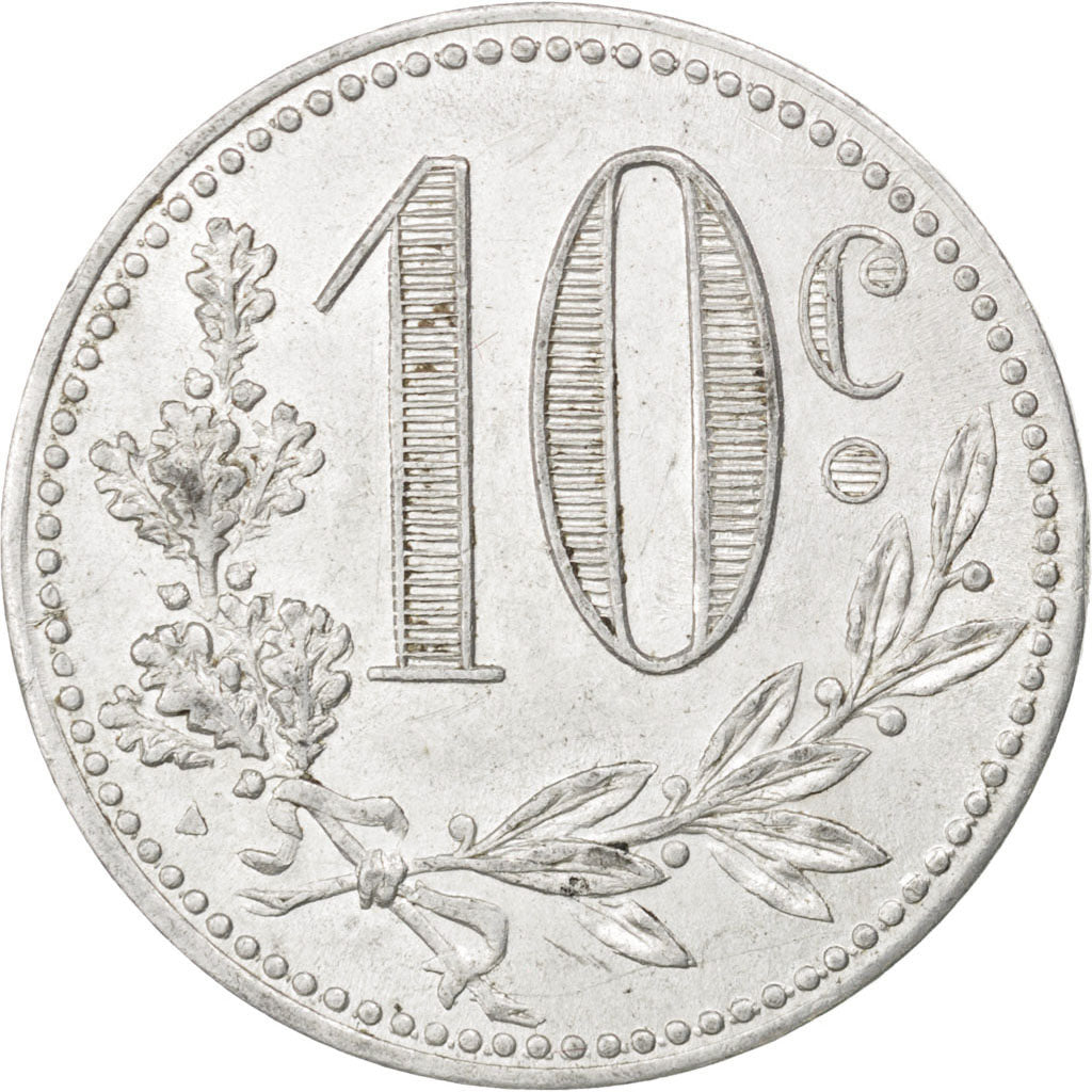 Coin, Algeria, 10 Centimes, 1916, AU(50-53), Aluminium, Elie:10.4