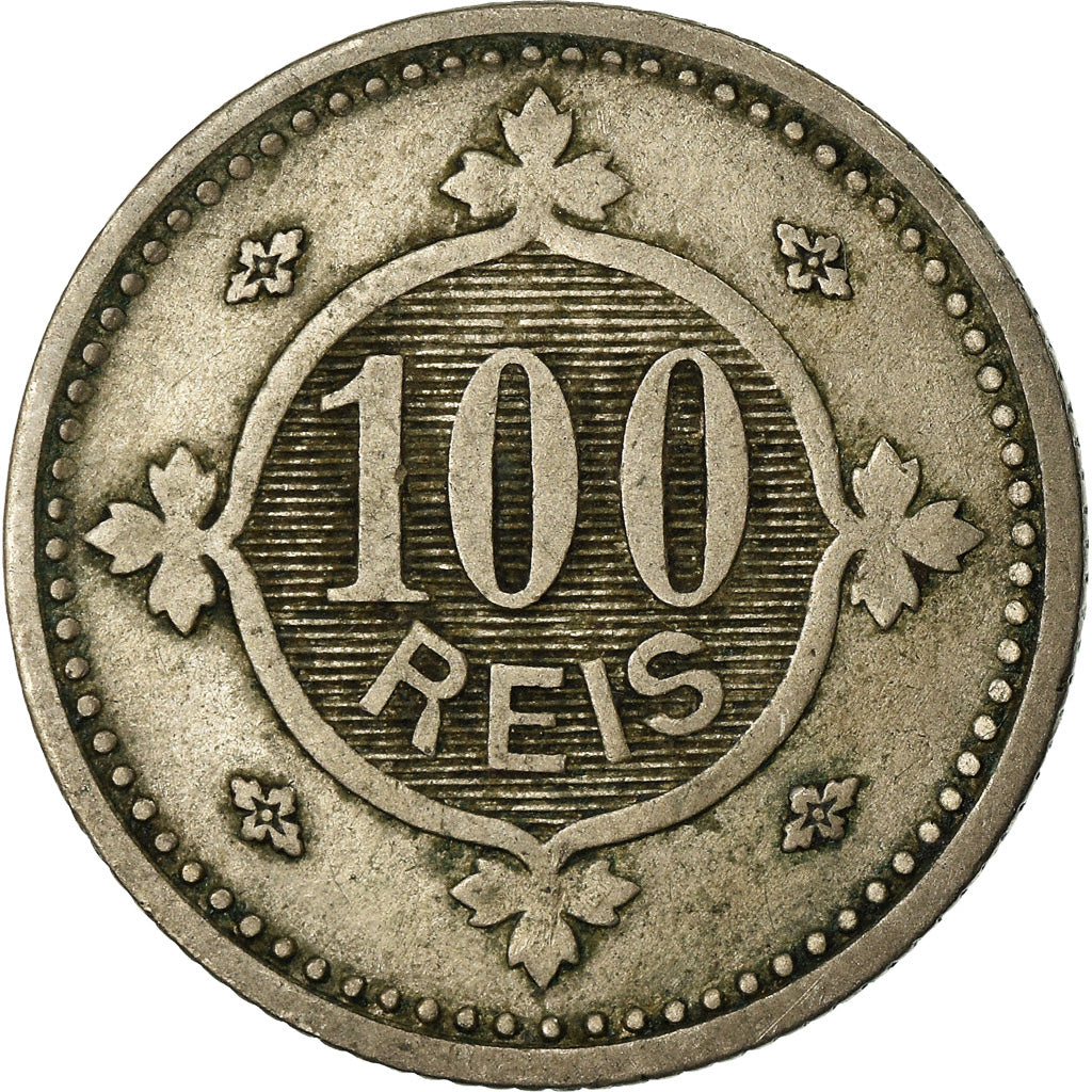 Moeda, Portugal, Carlos I, 100 Reis, 1900, EF(40-45), Cobre-níquel, KM:546