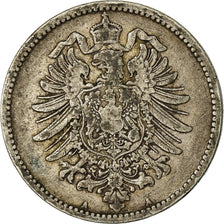 Coin, GERMANY - EMPIRE, Wilhelm I, Mark, 1885, Berlin, VF(30-35), Silver, KM:7