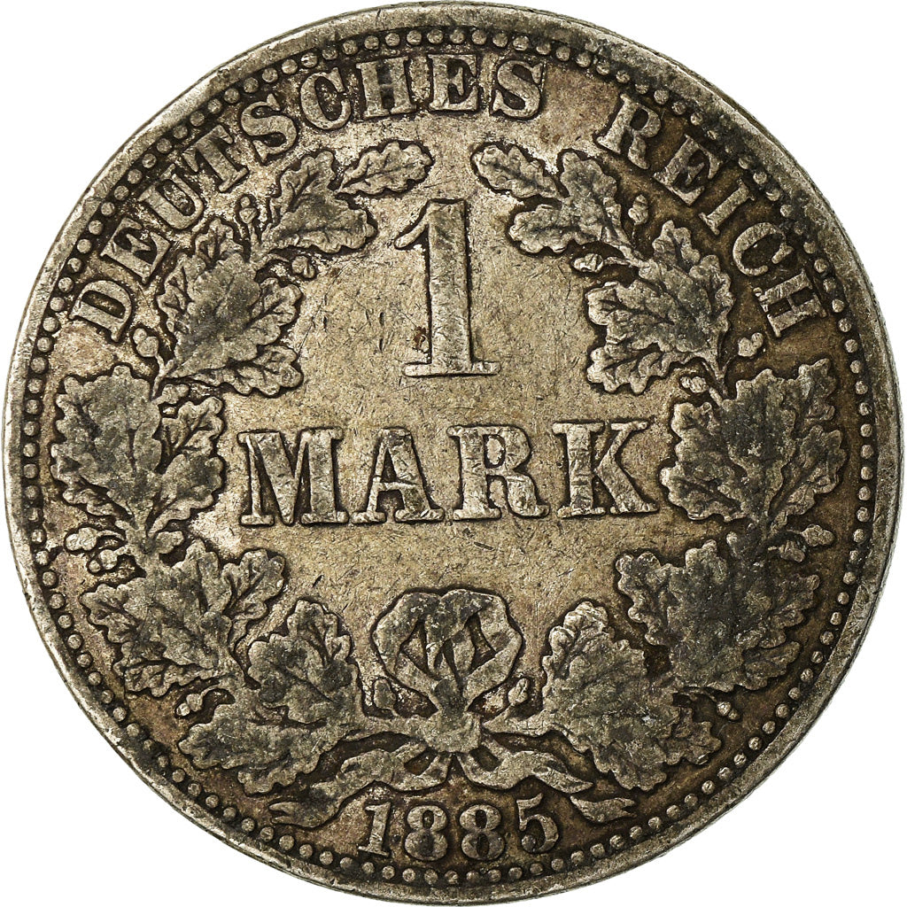 Coin, GERMANY - EMPIRE, Wilhelm I, Mark, 1885, Berlin, VF(30-35), Silver, KM:7