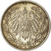 Moneta, GERMANIA - IMPERO, 1/2 Mark, 1915, Muldenhütten, BB+, Argento, KM:17