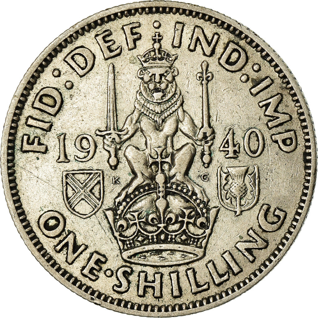 Coin, Great Britain, George VI, Shilling, 1940, VF(30-35), Silver, KM:854