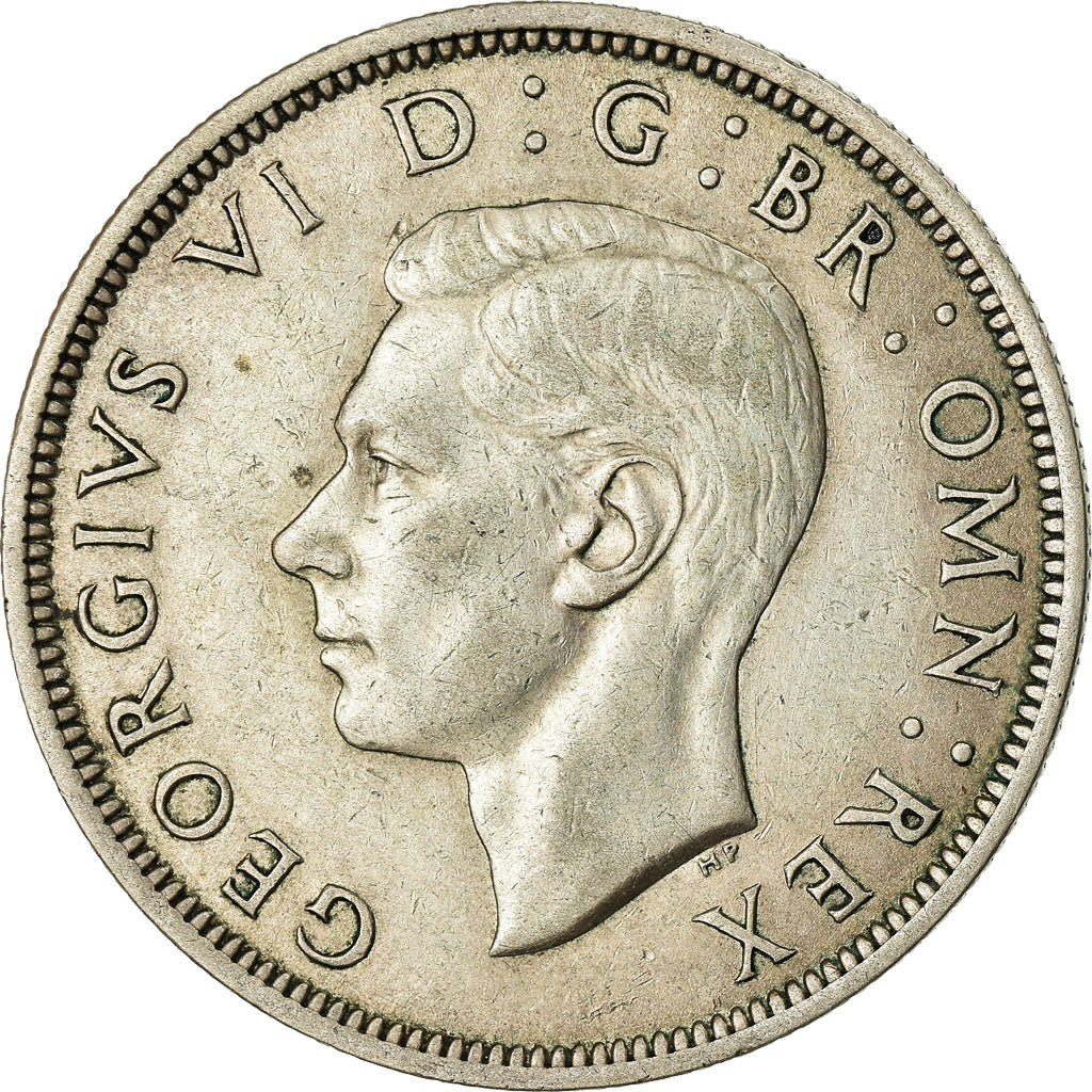 Coin, Great Britain, George VI, 1/2 Crown, 1942, EF(40-45), Silver, KM:856