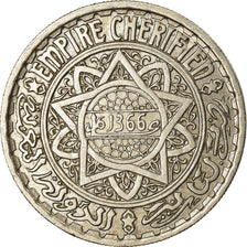 Coin, Morocco, Mohammed V, 10 Francs, 1946, Paris, AU(50-53), Copper-nickel