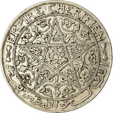 Coin, Morocco, Yusuf, Franc, 1924, Poissy, EF(40-45), Nickel, KM:36.2