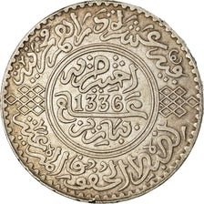 Coin, Morocco, Yusuf, Rial, 10 Dirhams, 1917, bi-Bariz, Paris, EF(40-45)