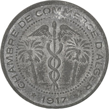 Algeria, 5 Centimes, 1917, EF(40-45), Zinc, Elie #10.5, 3.15