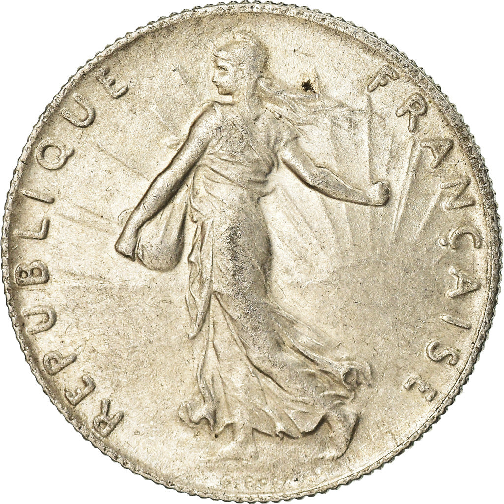 Coin, France, Semeuse, 50 Centimes, 1920, Paris, AU(55-58), Silver, KM:854