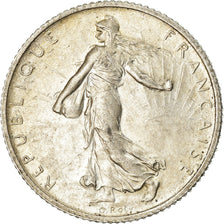 Coin, France, Semeuse, Franc, 1915, Paris, AU(55-58), Silver, KM:844.1